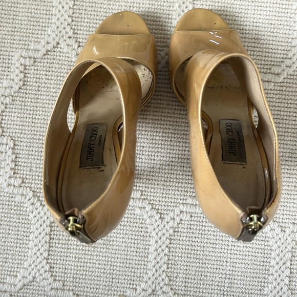 Jimmy Choo Nude Patent Leather “Private” Heel - Picture 6 of 8